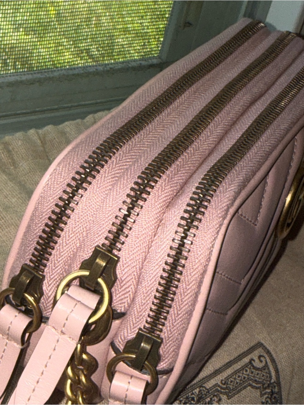 💯 🩷 Gucci GG Triple Zip Mini Marmont - Picture 13 of 14